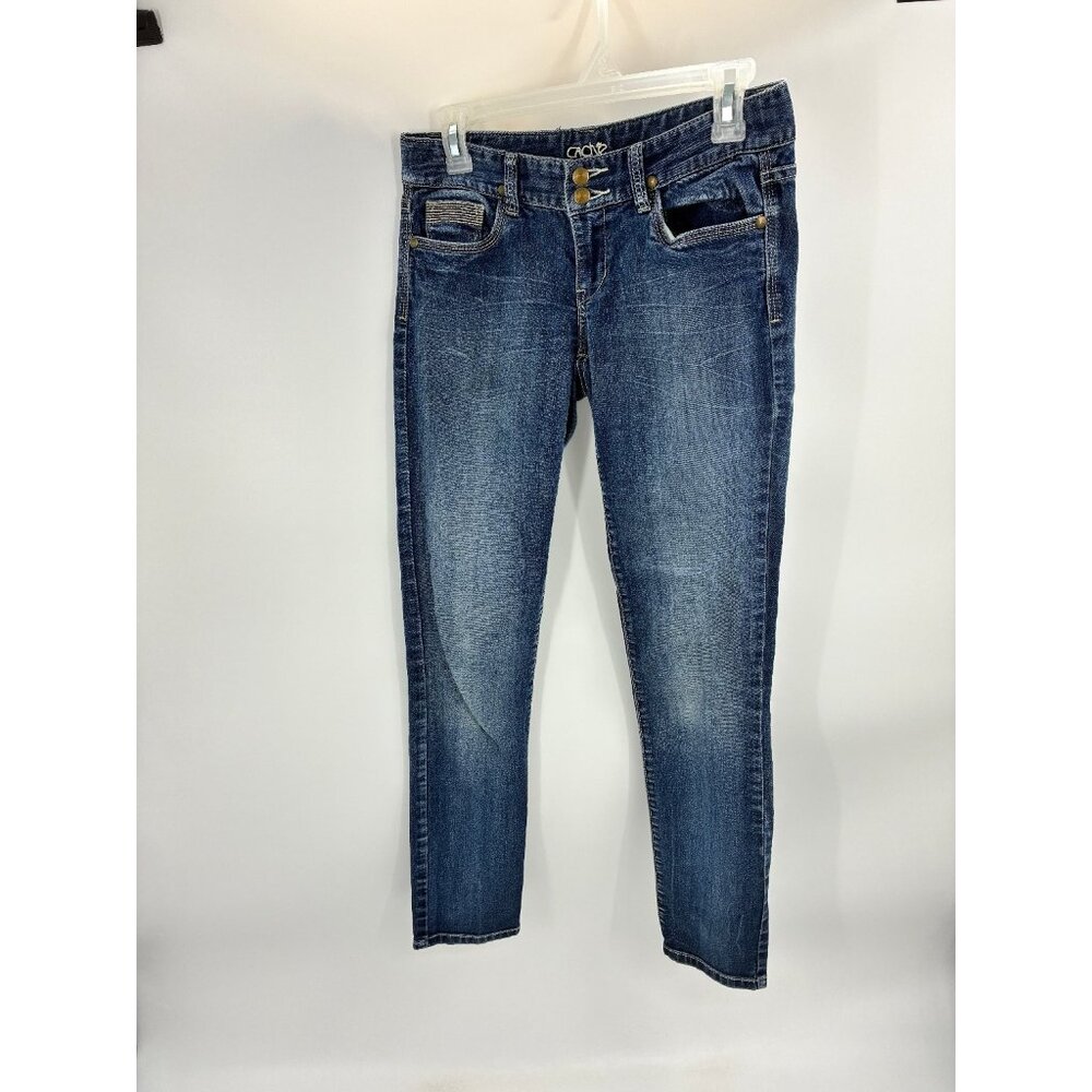 Cache Womens Jeans Size 2 Skinny Jeans Stretch Blue Denim Y2K